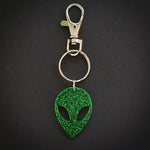 Alien keychain green
